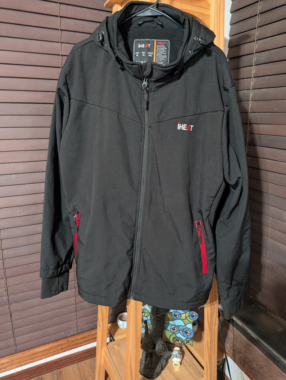 iHeat Men’s Black Heated Jacket With Rechargeable Battery Pack
